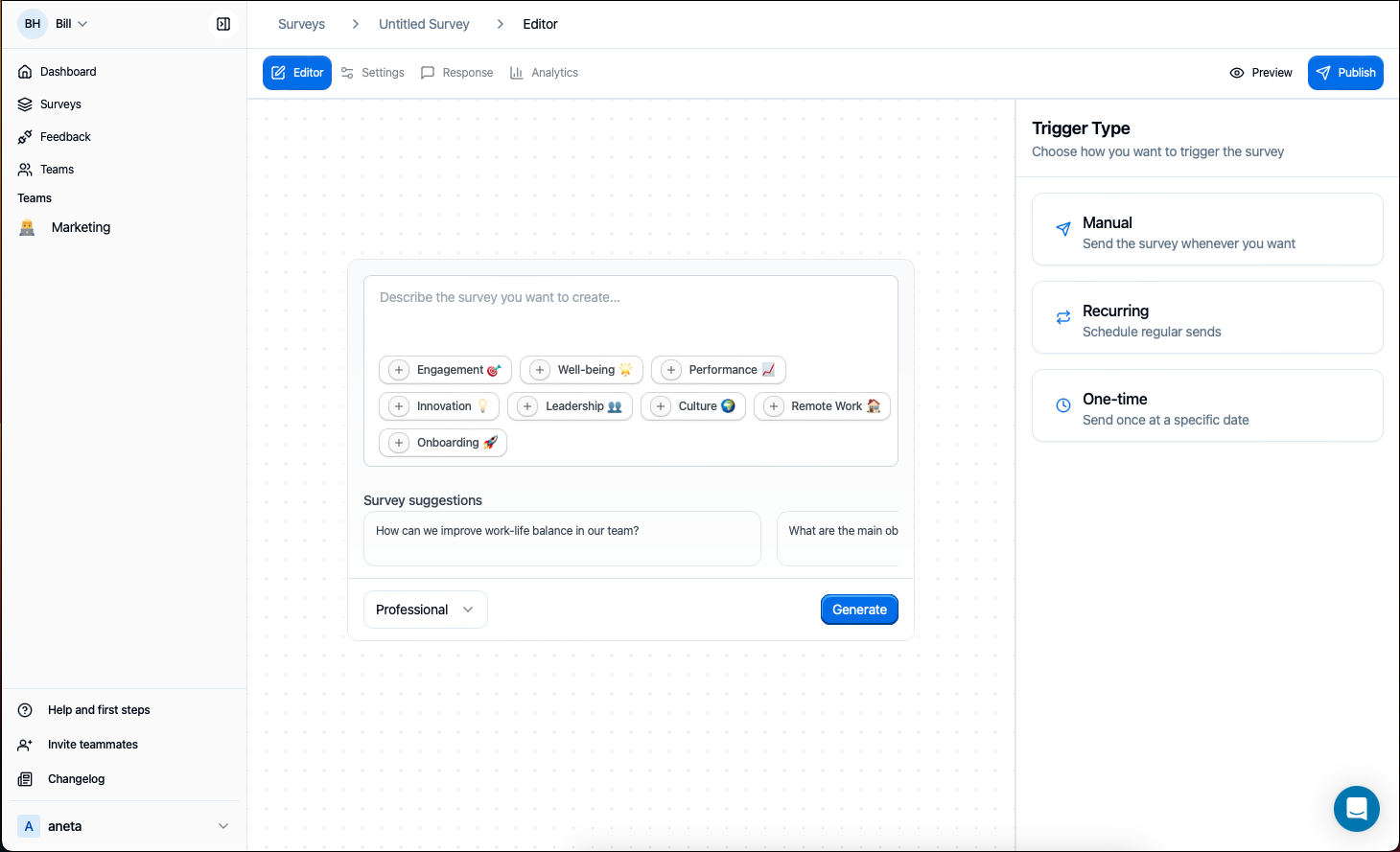 Aneta form builder